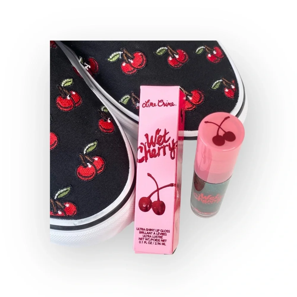 new Lime Crime ᴥ︎ Wet Cherry Lip Gloss ᴥ︎ Monster Sparkle Green Lippy ᴥ︎ Cosplay